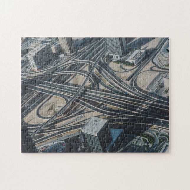 Burj Khalifa road view,Dubai Jigsaw Puzzle (Horizontal)