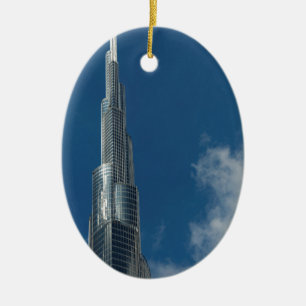 Burj Khalifa skyscraper Ceramic Tree Decoration