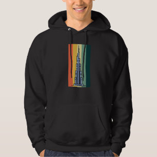 Burj Khalifa Skyscraper Dubai United Arab Emirates Hoodie