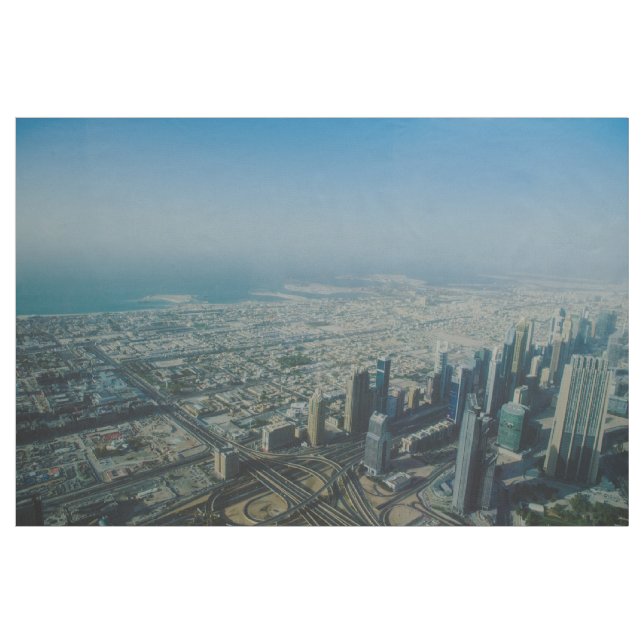Burj Khalifa view, Dubai Fabric (Yard)