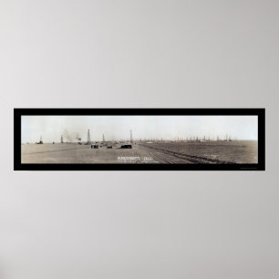 Burkburnett TX Oil Photo 1919 Poster