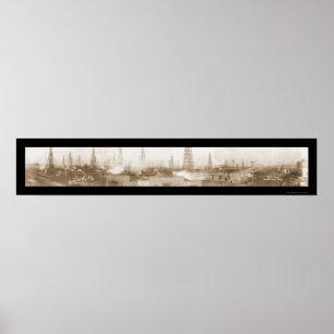 Burkburnett TX Oil Photo 1919 Poster