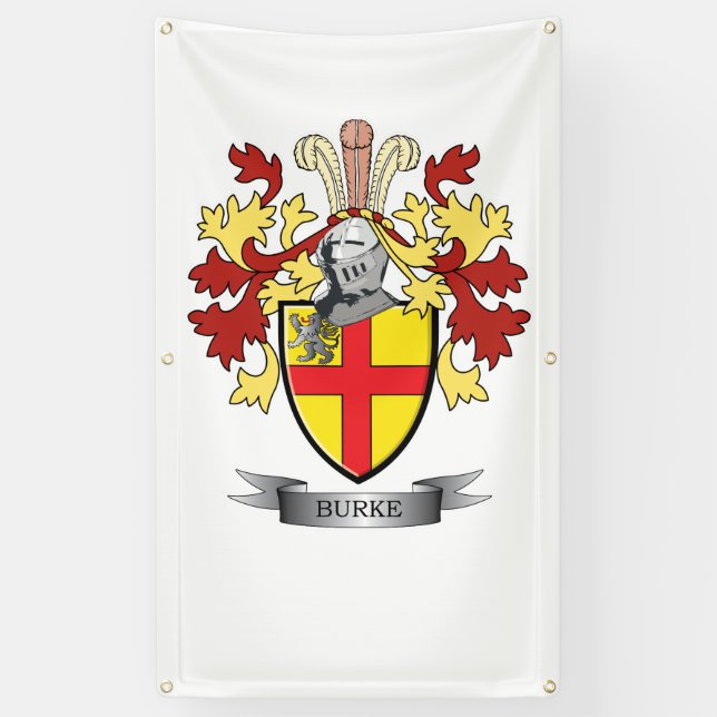 Burke Coat of Arms Banner (Vertical)