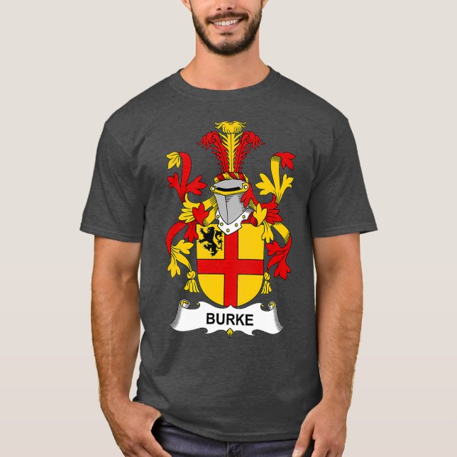 Burke Coat of Arms  Family Crest T-Shirt (Front)