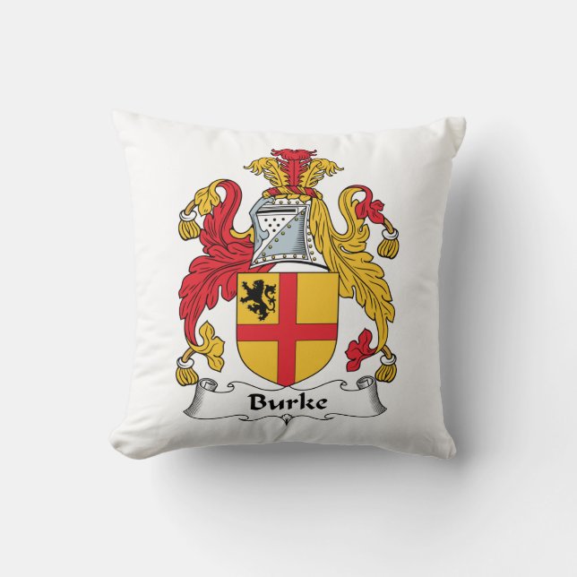Burke Family Crest Cushion (Front)