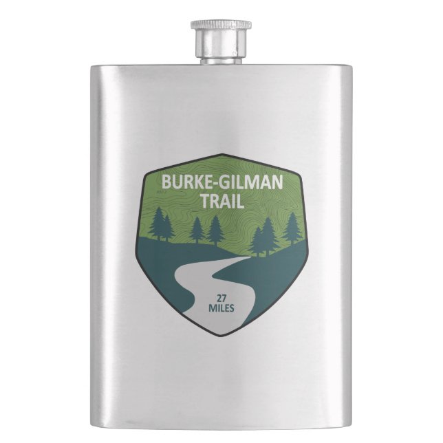 Burke-Gilman Trail Hip Flask (Front)