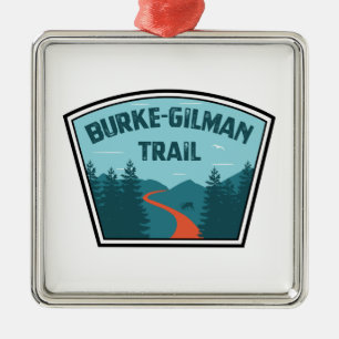 Burke-Gilman Trail Metal Ornament