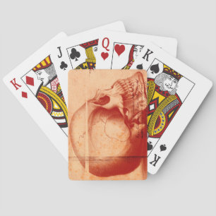 Burke & Hare skull head playing cards