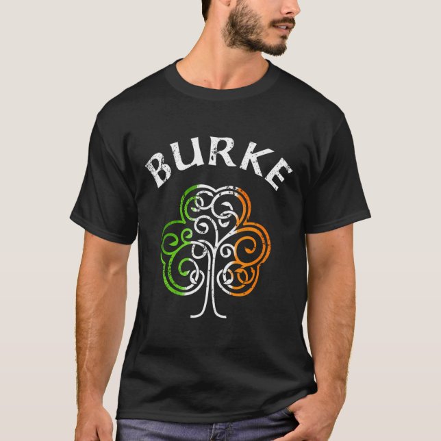 Burke Irish Family Name T-Shirt (Front)