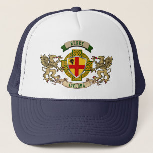 Burke Irish Shield & Griffins Personalised Trucker Hat