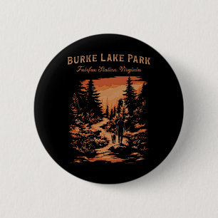 Burke Lake Park Fairfax Station Virginia Hiking Tr 6 Cm Round Badge