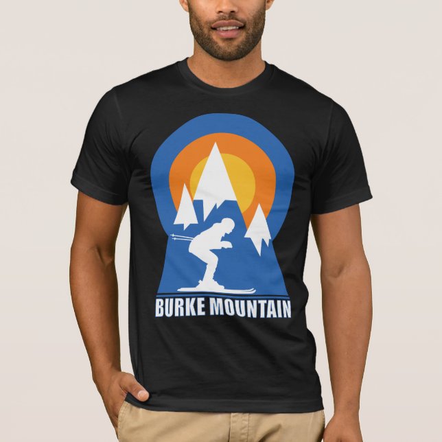Burke Mountain Ski Sunset T-Shirt (Front)
