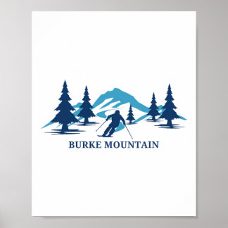 Burke Mountain Vermont Skiing Ski Snowboarding In  Poster