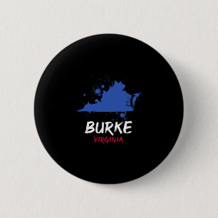 Burke Virginia Va Paint Splatter Vacation Souvenir 6 Cm Round Badge
