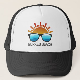 Burkes Beach South Carolina Sunglasses Trucker Hat