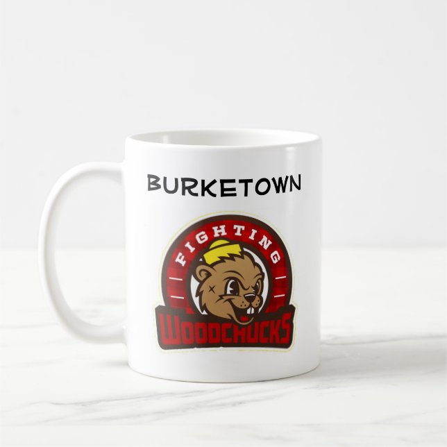 Burketown Fighting Woodchucks Coffee Mug (Left)