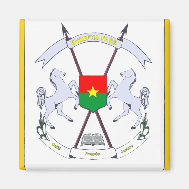 burkina emblem magnet (Front)