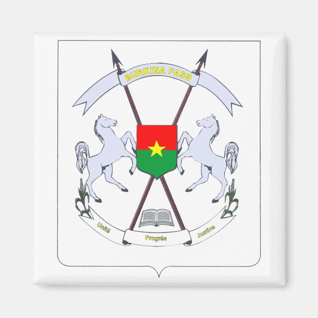burkina emblem magnet (Front)