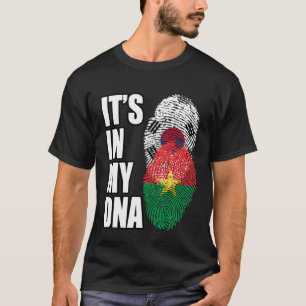 Burkina Faso And South Korean Mix DNA Heritage Fla T-Shirt