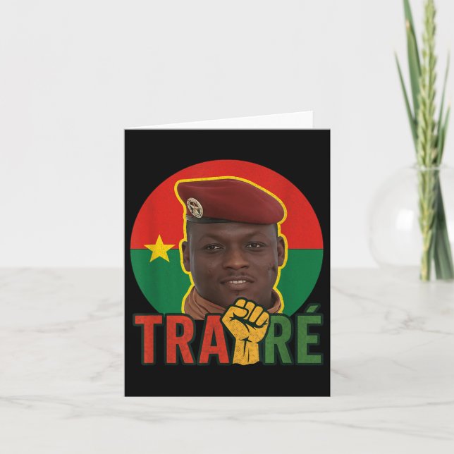 Burkina Faso - Bravo Captain Ibrahim Traoré _ Thom Card (Front)