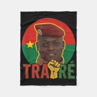 Burkina Faso - Bravo Captain Ibrahim Traoré _ Thom Fleece Blanket
