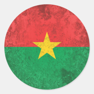 Burkina Faso Classic Round Sticker
