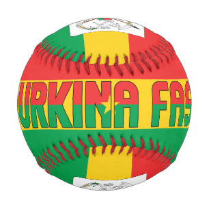 Burkina Faso Flag and Coat of Arms Patriotic Baseball