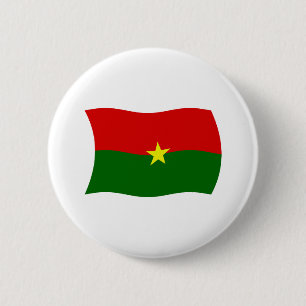 Burkina Faso Flag Button
