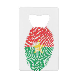 Burkina Faso Flag Fingerprint Country Pride