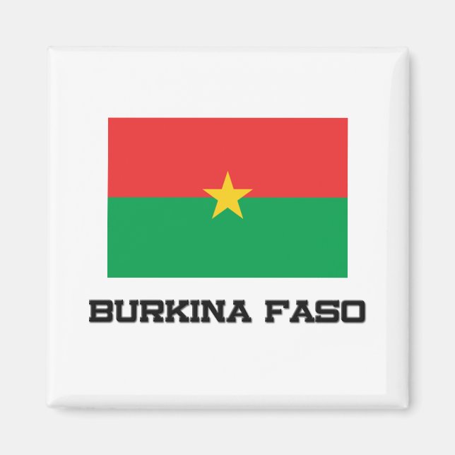 Burkina Faso Flag Magnet (Front)