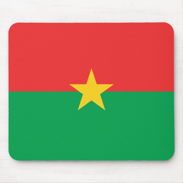 Burkina Faso Flag Mouse Pad (Front)