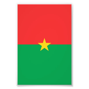 Burkina Faso flag Photo Print