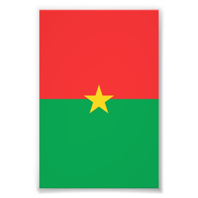 Burkina Faso flag Photo Print (Front)