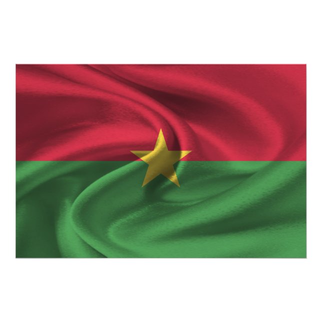 Burkina Faso Flag Photo Print (Front)