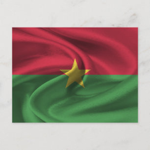 Burkina Faso Flag Postcard