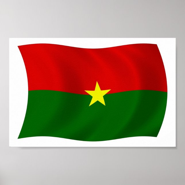 Burkina Faso Flag Poster Print (Front)