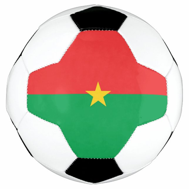 Burkina Faso flag Soccer Ball (Front)