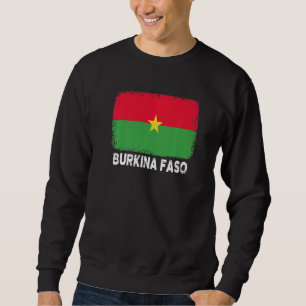 Burkina Faso Flag Support Burkinese People Women Sweatshirt
