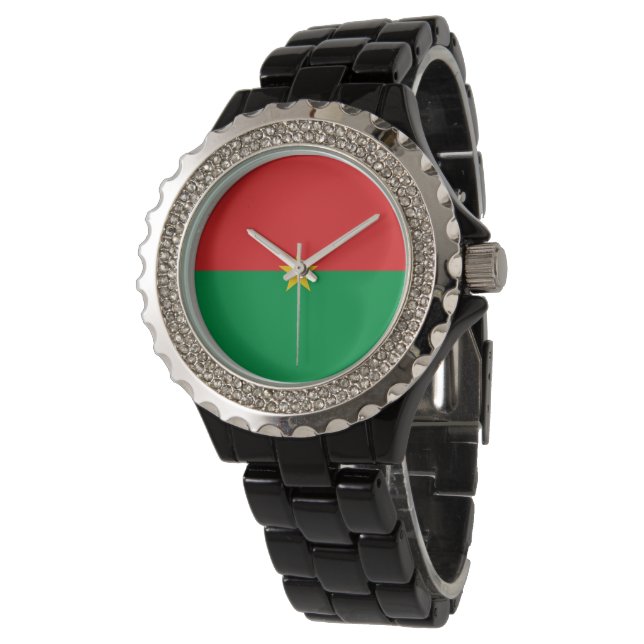 Burkina Faso flag Watch (Angled)