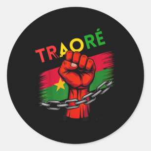 Burkina Faso Ibrahim Traoré Shirt Thomas Sankara T Classic Round Sticker