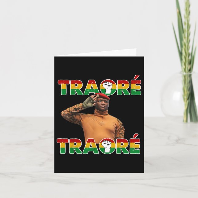 Burkina Faso - Ibrahim Traoré _ Thomas Sankara  Card (Front)