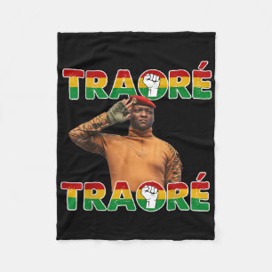Burkina Faso - Ibrahim Traoré _ Thomas Sankara  Fleece Blanket