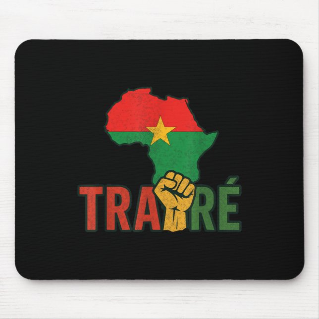 Burkina Faso-ibrahim Traoré _ Thomas Sankara  Mouse Pad (Front)