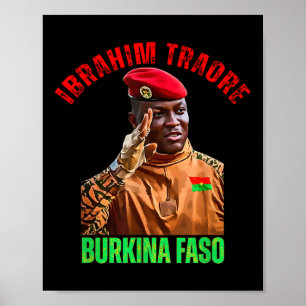 Burkina Faso- Ibrahim Traoré Thomas Sankara  Poster