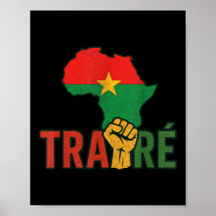 Burkina Faso-ibrahim Traoré _ Thomas Sankara Poster