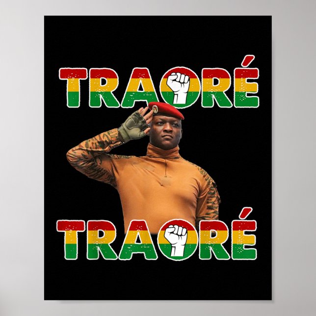 Burkina Faso - Ibrahim Traoré _ Thomas Sankara  Poster (Front)