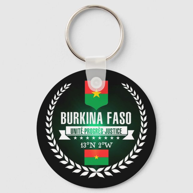 Burkina Faso Key Ring (Front)