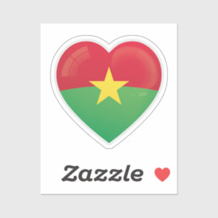 Burkina Faso Love Flag