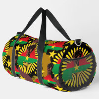Burkina Faso Map, Flag and Revolution Fist