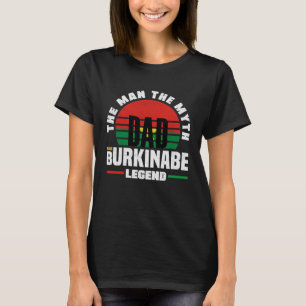 Burkinabe Burkina Faso Burkinabe Flag Fathers Day T-Shirt